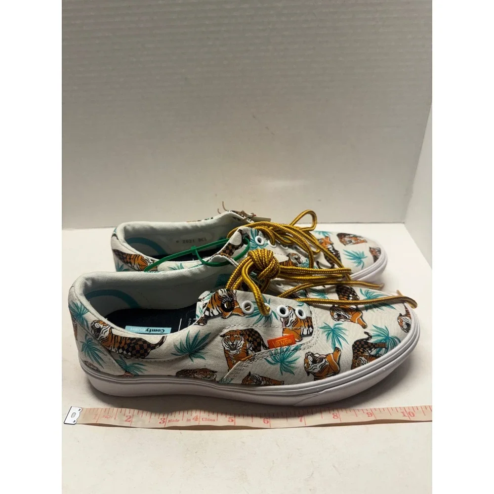 Vans Discovery Project CAT ComfyCush Era Tiger Print Sneakers Mens 8.5 Womens 10